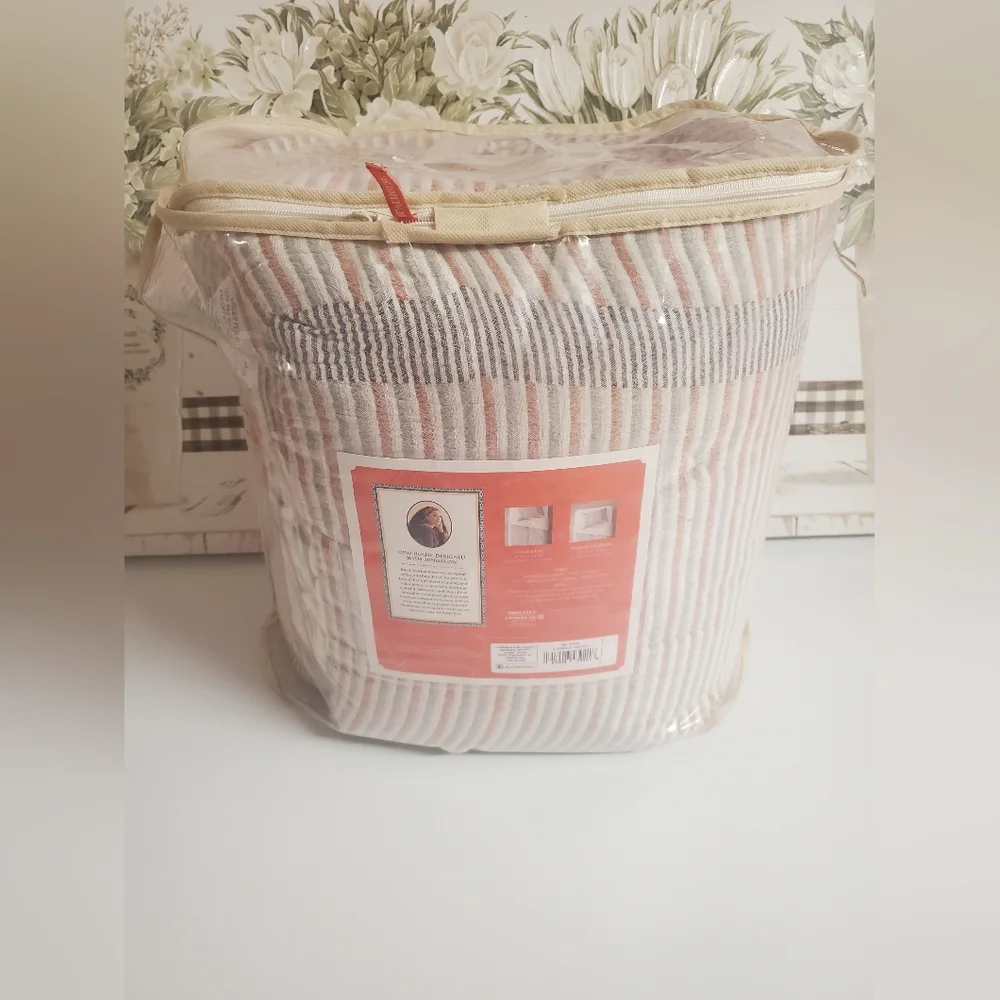 OPALHOUSE x JUNGALOW Twin 2pc Yarn Dyed Gauze Stripe Comforter & Pillow Sham Set